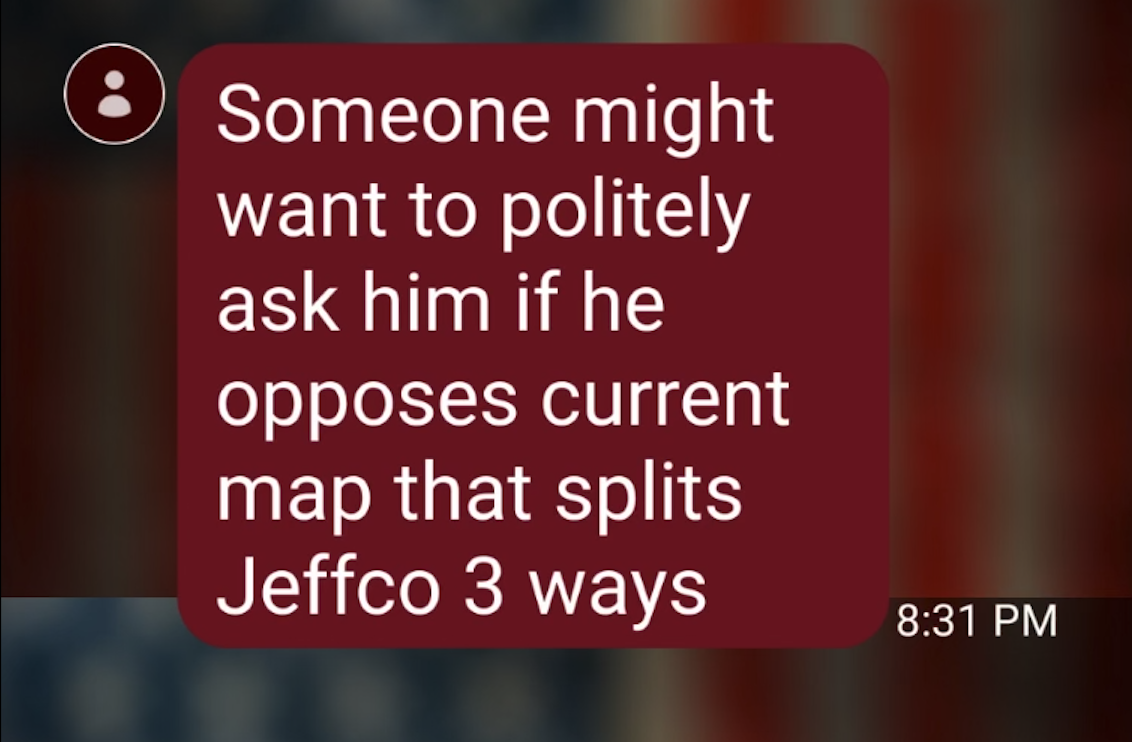 Philp-Kelly text re: Jeffco